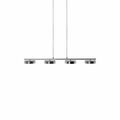 Kuzco Lighting Four Lamp LED Pendant With Thin Round Metal Shades 401174BN-LED